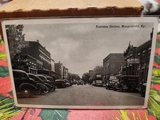 Morganfield Kentucky KY ~ Downtown Business Section Street Scene 1944 picture