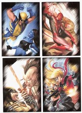 2010 MARVEL HEROES VILLAINS COMPLETE COMIC TRADING CARD SET X MEN ,SPIDER MAN picture