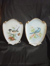 2 Vntg Porcelain/Ceramic  Bird Wall Plaques 8