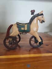  Vintage Horse Folk Art Toy On Wheels picture