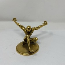 Unique Conversation Piece Jac Zagoory Designs Atlas Gold  Pen Holder picture