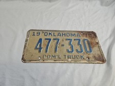 Oklahoma 1979 COMMERCIAL TRUCK License Plate # 477 330 picture