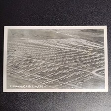 RPPC Above Military Planes in Field Kingman, Arizona 5.5x3.5- Vintage Postcard picture