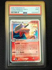 The Pokémon Company 2005 Typhlosion ex 110/115 EX Unseen Forces Holo PSA 9 picture