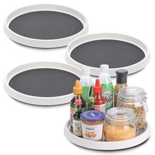 Lazy Susan Turntable, Set of 4, 12 Inch Non-Skid Lazy Susan Organizer for picture