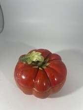 Vintage Royal Bayreuth Red Tomato Trinket Box 3.5