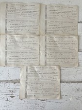 1873 South Boston Gas Light Co Stock Transfer Stubs Lot of 10 Ephemera Fette picture