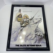 Rumple Minze Peppermint Schnapps Woman Warrior Polar Bear Bar Sign Mirror 22x17 picture
