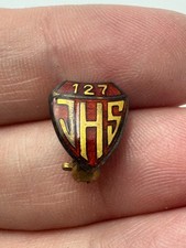JHS 127 The Castle Hill School Lapel Pin 1/10 10K Gold Filled Bronx Middle picture