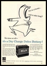 1957 Delco Dry Charge Car Battery 