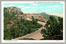 Simpson's Rest Highway On The Santa Fe Trail Trinidad Colorado WB c1920 Postcard picture