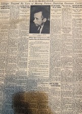 Vintage Killing of John Dillinger NEW YORK TIMES News Article Estate Sale Find picture