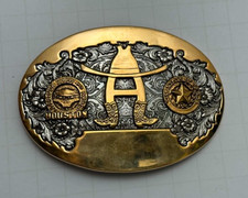 Houston Livestock Show Rodeo Belt Buckle picture
