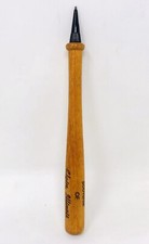 Vintage Wood Baseball Bat Shaped Pencil Souvenir of Elgin Illinois Travel A21 picture