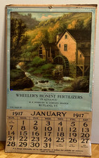 Vintage 1917 Calendar Wheeler's Honest Fertilizers Advertisment picture