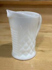 Milk Glass Pineapple Small Creamer Pitcher picture
