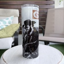 Get Ripped 20oz Skinny Tumbler Western Cowboy TV Fan Stainless Cup w/Lid picture