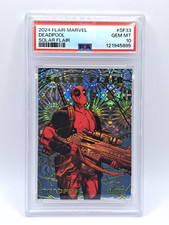 2024 Marvel Flair Deadpool #SF33 Solar Flair - PSA 10 GEM MINT picture