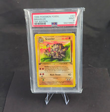 Pokémon 1999 Fossil Graveler #37 1st Edition PSA Graded English WotC picture