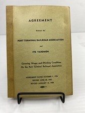 1958 Port Terminal Railroad RR Railway & Yardmen Agreement Working Conditions picture