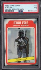 1980 Topps Star Wars - Boba Fett #11 star file - PSA 7 NM - Empire Strikes Back picture