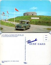 Bermuda Fort St. Catherine St. George's Parish Car Pillow on Top VTG Postcard picture