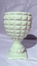 Vintage Hull Pottery F2 Waffle Goblet Planter Mid Century Green Ceramic Chalice picture