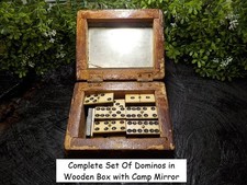 Old Rare Vintage Antique Civil War Relic Domino Game Extremely Rare with Box picture
