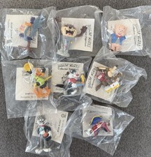 LOONEY TUNES CHARACTERS AT SHELL 1990 TOY SET OF 8 ~  picture