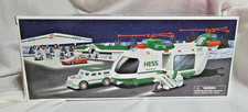 HESS Toy Truck 2001 Helicopter with Motorcycle and Cruiser - NEW IN BOX picture