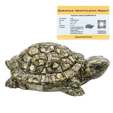 Pyrite Tortoise , Turtle Energy Symbol For Pooja Vastu Good Luck For Home/office picture