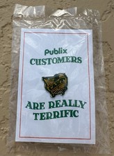 Publix Rare Cart Lapel Pin Publix Customers Are Really Terrific NEW SEALED picture