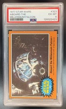 1977 Topps Star Wars #323 Aboard the Millennium Falcon PSA 6 EX-MT C392 picture