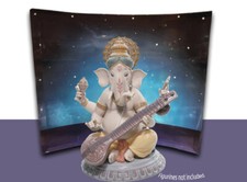 Lladro bensuri ganesha mridangam  venna lord crystal  Display Read Description picture