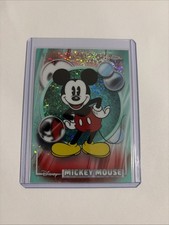 Topps Chrome Disney Mickey Mouse Aqua  Mini Diamond /199 picture