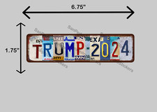 TRUMP 2024 Mixed State License Plates 6.75