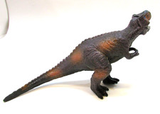 Vintage 1990s Tyrannosaurus Rex Dinosaur Toy Model Soft Plastic 5x3x10 Long picture