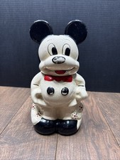 Vintage 1940's Walt Disney Turnabout Mickey & Minnie Mouse Cookie Jar picture