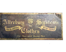 1905 Atterbury men’s clothing Advertising metal litho Sign store New York picture