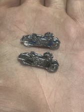 Pair Of Vintage Indian Motorcycle Chief Advertising Pins Hookfast picture
