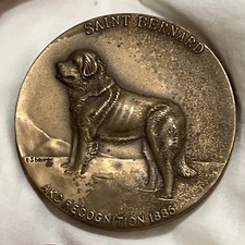 Vintage Saint Bernard AKC Westminster Dog Show Medal picture