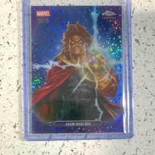 Topps 2026 Chrome Marvel Comics Adam Warlock Fanfare FF-01 31/75 Holo picture