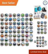 63 Vibrant Multicolor National Park Stickers - Waterproof Decals for Outdoor Fun picture