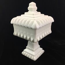 Vintage Milk Glass Compote w/ Lid Westmoreland Comport Candy Dish picture