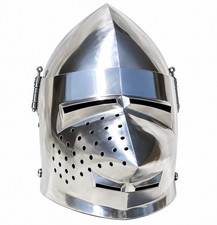 SCA HNB Helmet Steel Medieval Combat Bascinet Helmet Pig Face for LARP, Cosplay, picture