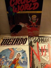 Underground  comics Weirdo Comix 19 Crumb Clay Wilson Go-Man Nerve 2 Cruel World picture