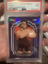 2024 Topps Chrome Disney Ralph Purple Refractor #/199 PSA 9 picture