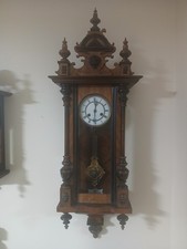 Victorian/Eastlake Vintage Wall Clock - Working picture
