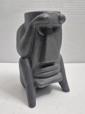 Trader Vic Mai Tai Joe Suffering Bastard VTG Tiki Mug Ceramic Matte Black Japan picture