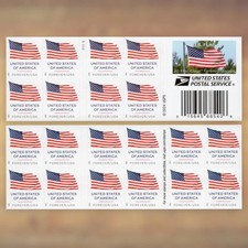 100 Forever Stamps ( 5 Sheets ) of 20 First Class USPS Stamps 2025 picture